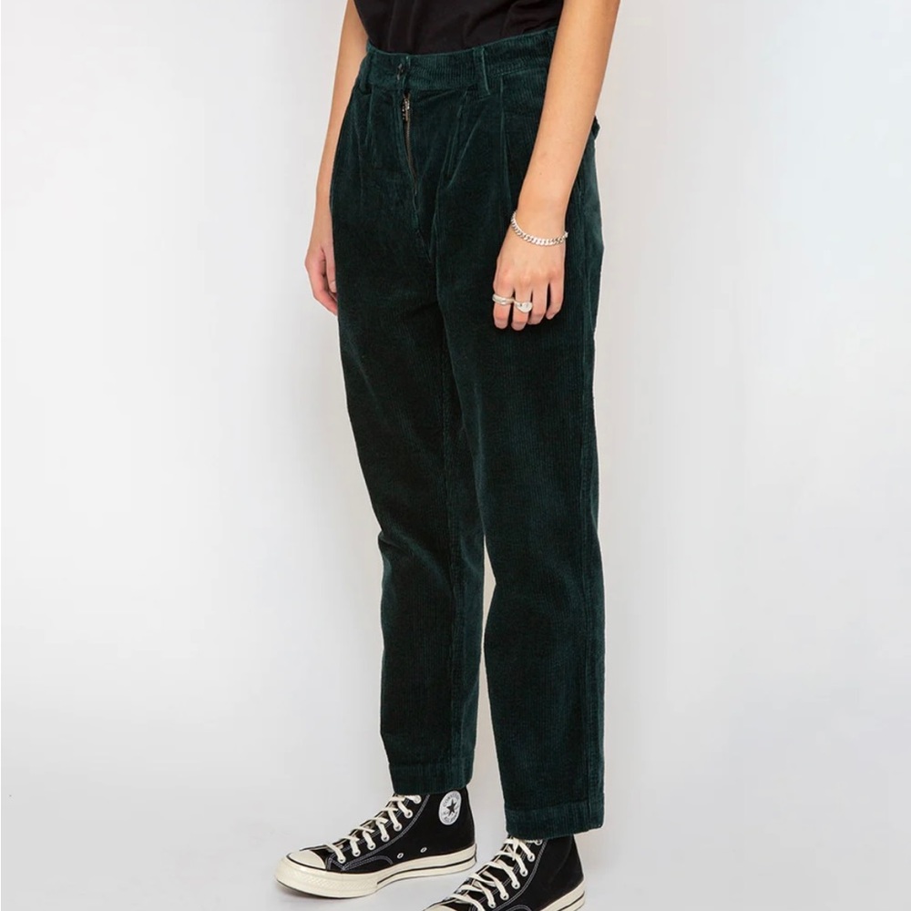 Dark Green Corduroy Pants - Picture 3 of 5